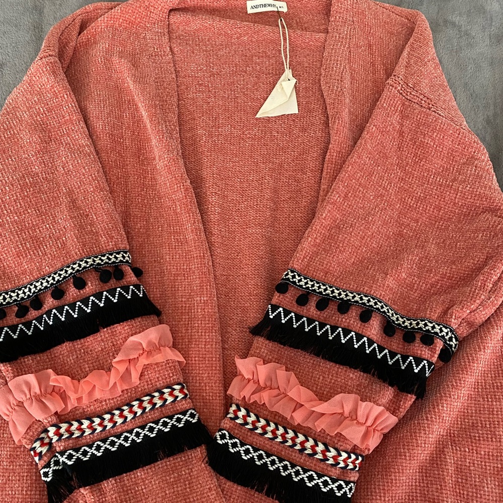 Long, heavy sweater